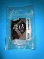 Black Diamond uncut White Gold refillable Chalk sock